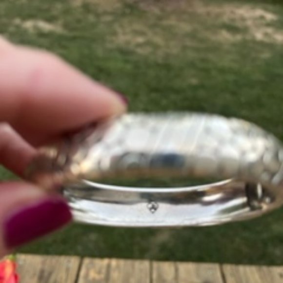 Brighton Pebble Wide Hinged Bracelet - Picture 2 of 3